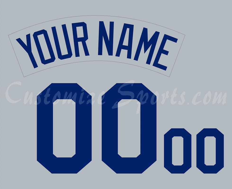 Baseball Seattle Mariners Customized Number Kit for 1986-1992 Road Gray Jersey