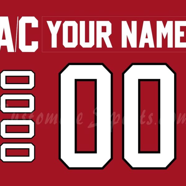 IIHF Team Canada WJC Customized Number Kit for 2016 Red Hockey Jersey