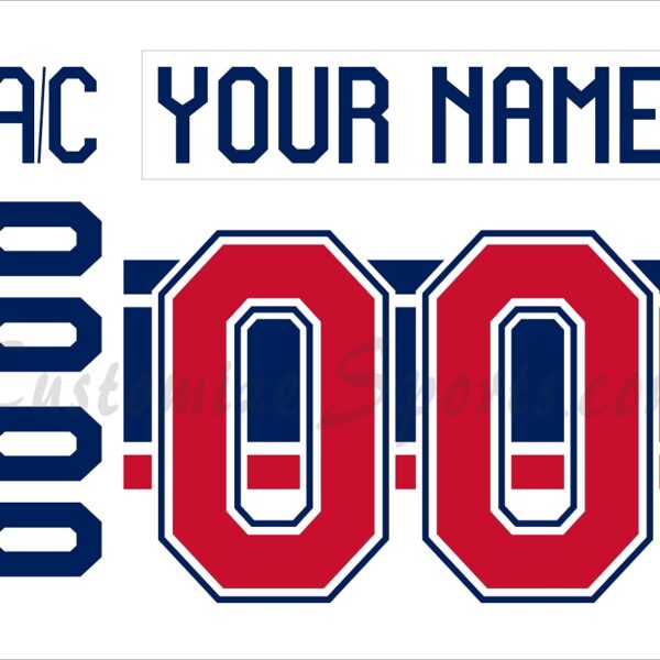 IIHF Team USA WJC Customized Number Kit for 2023 White Hockey Jersey