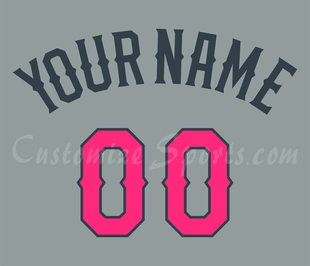 Baseball Texas Rangers Customized Number Kit For 2016 Mother's Day Jersey