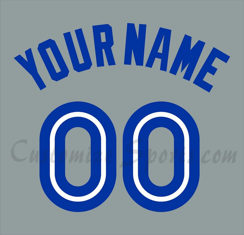 Baseball Toronto Blue Jays Customized Number Kit for 1989-1996 Road Jersey