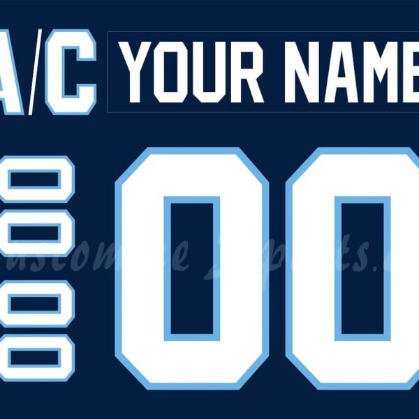 NCAA University of Maine Customized Number Kit For 1993-1994 Away Hockey Jersey