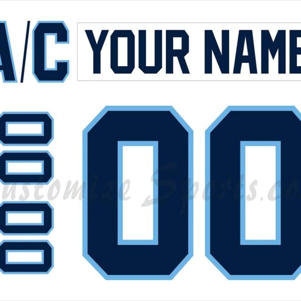 NCAA University of Maine Customized Number Kit For 1993-1994 Home Hockey Jersey