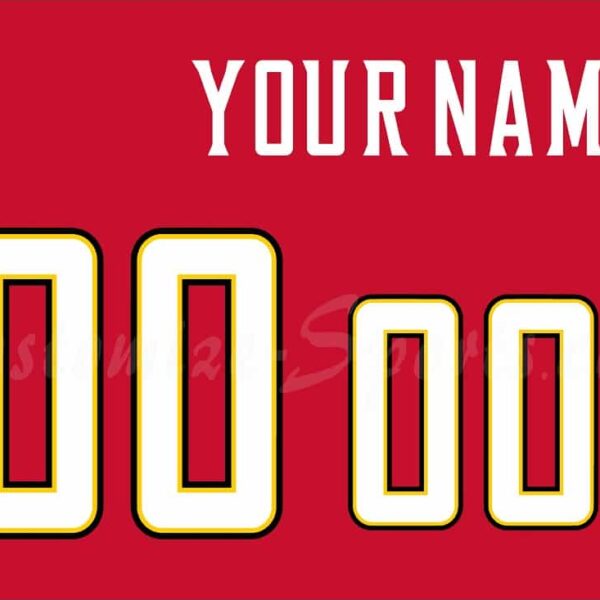 NCAA University of Maryland Customized Number Kit For 2013-2015 Red Basketball Jersey