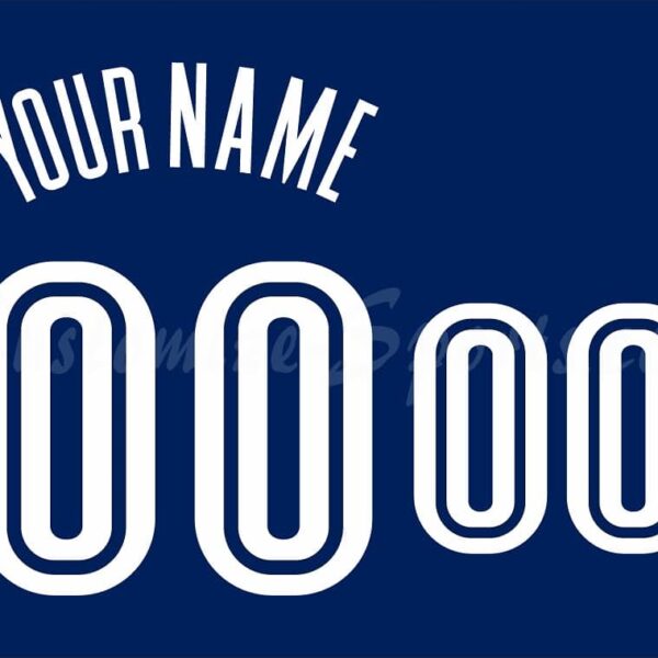 NCAA Villanova Wildcats Customized Number Kit For 2005-2007 Blue Basketball Jersey