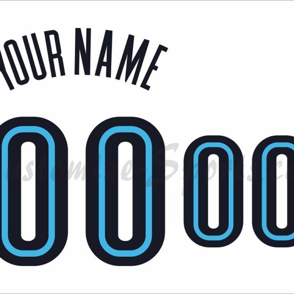 NCAA Villanova Wildcats Customized Number Kit For 2005-2007 White Basketball Jersey