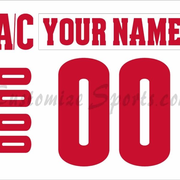 U of Wisconsin-Madison Customized Number Kit for 2017-Present White Hockey Jersey