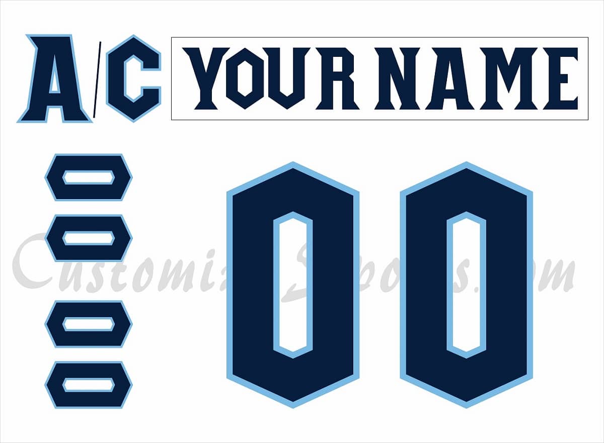 Atlanta Gladiators Customized Number Kit for 2022-Present White Jersey