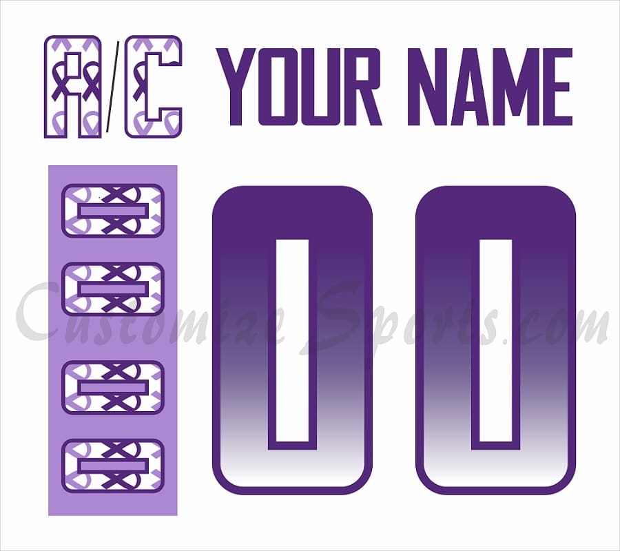 Detroit Red Wings Customized Number Kit For 2022 HFC Jersey