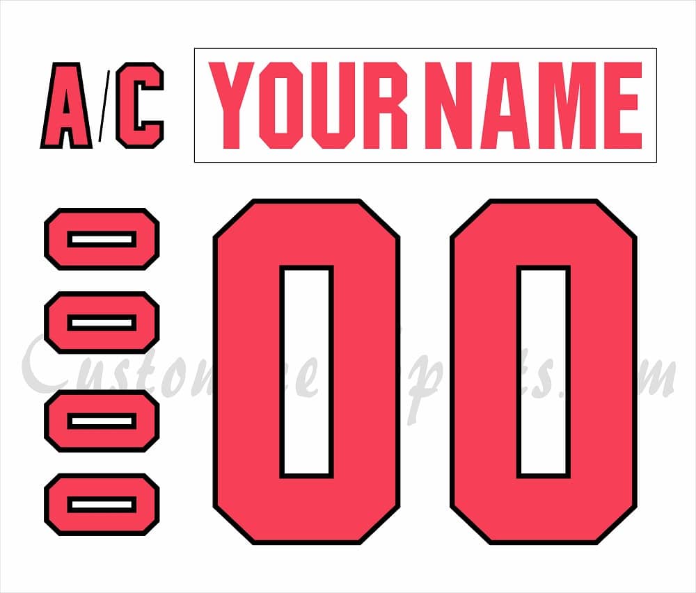 Henderson Silver Knights Customized Number Kit for 2023 HFC Jersey