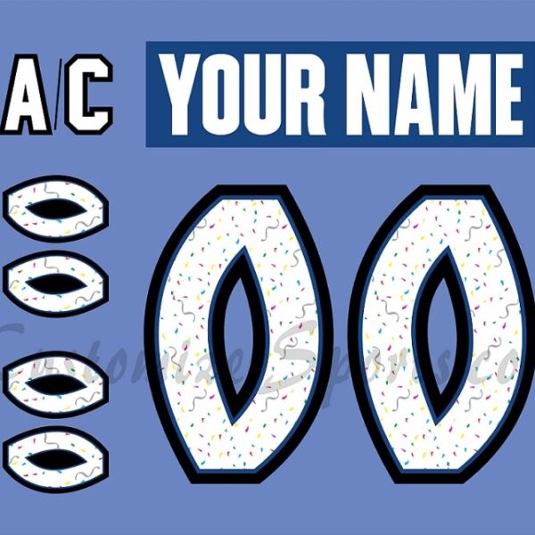 Henderson Silver Knights Customized Number Kit for Mascot Birthday Jersey