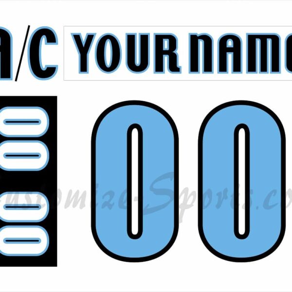Milwaukee Admirals Customized Number Kit For 2007-2009 White Jersey