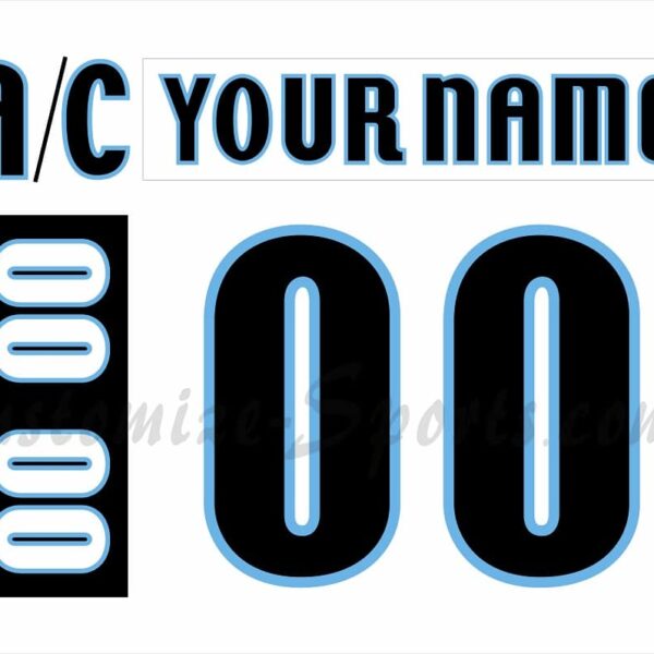 Milwaukee Admirals Customized Number Kit For 2010-2015 White Jersey