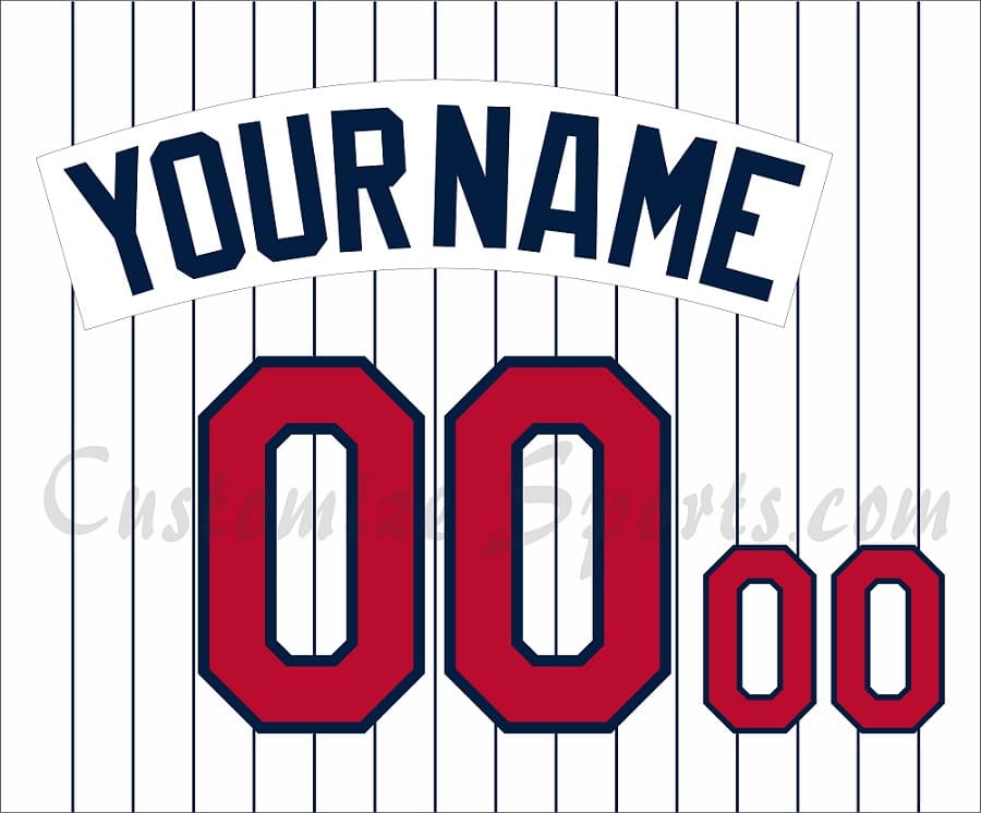 Baseball Minnesota Twins Customized Number Kit for 1997-2009 Home Jersey