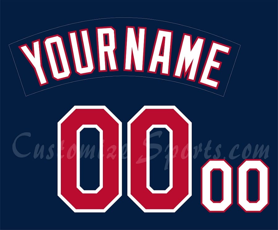 Baseball Minnesota Twins Customized Number Kit for 2000-2009 Home Alternate Navy Jersey