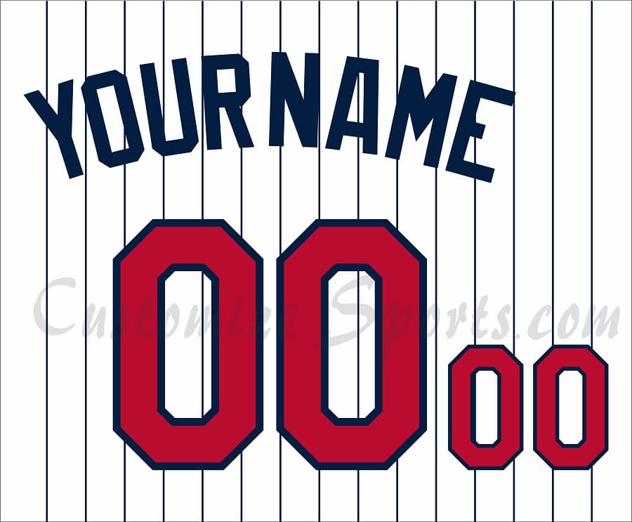 Baseball Minnesota Twins Customized Number Kit for 2010-2014 Home Jersey