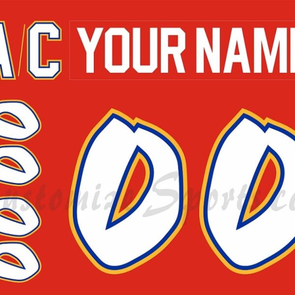 Mississippi Sea Wolves Customized Number Kit for 1996-1997 3rd Red Jersey