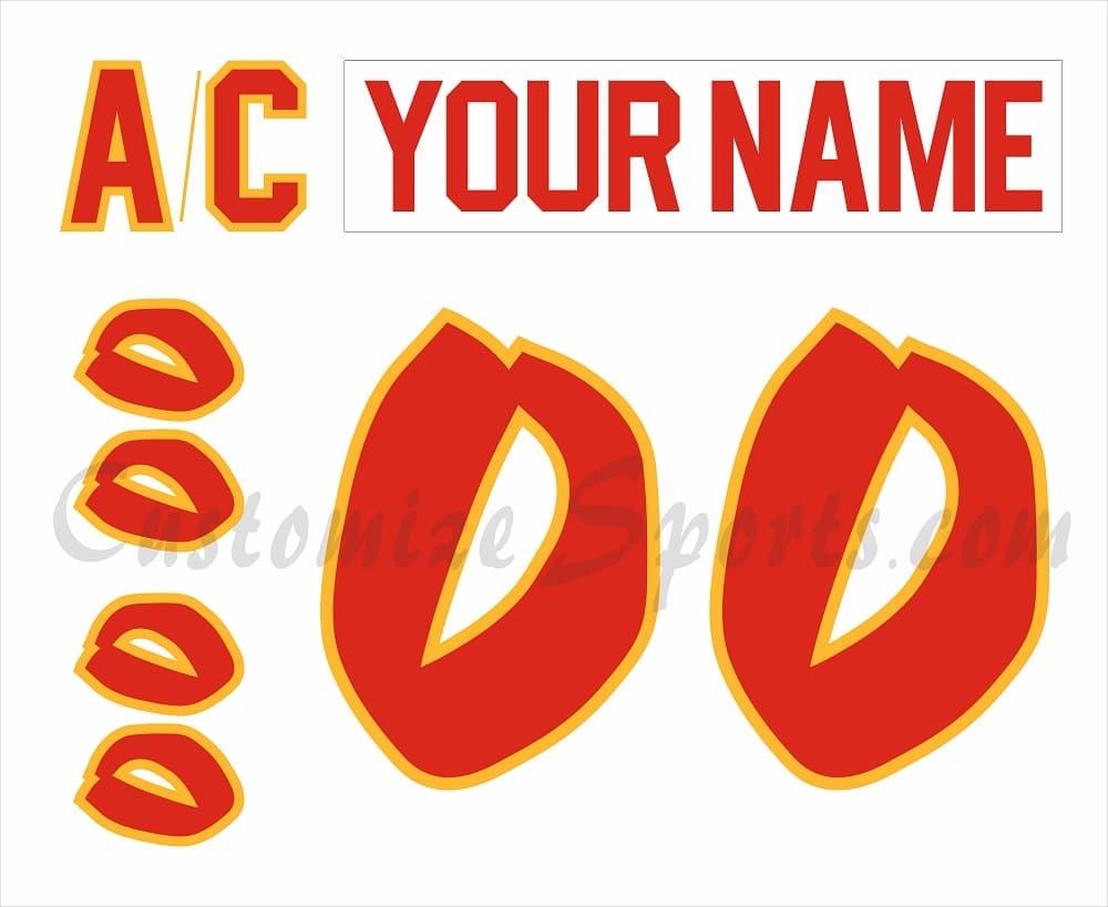 Mississippi Sea Wolves Customized Number Kit for 1996-1997 Home Jersey