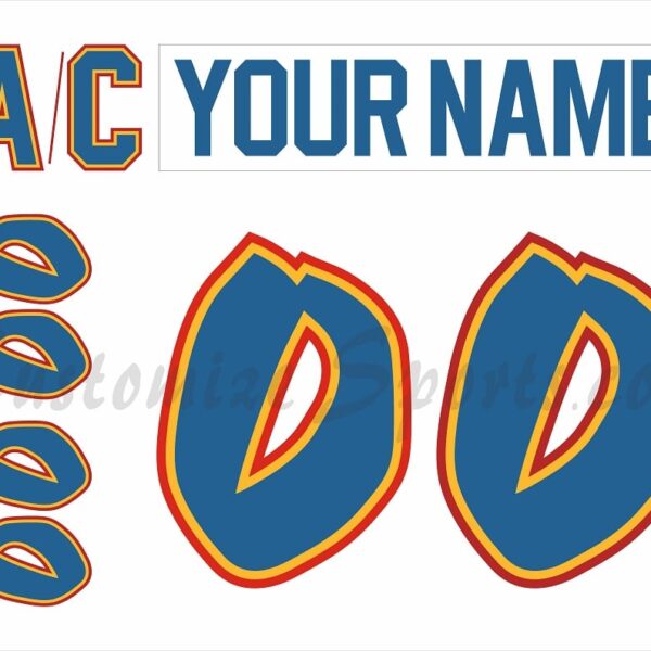 Mississippi Sea Wolves Customized Number Kit for 1997-1998 Home Jersey