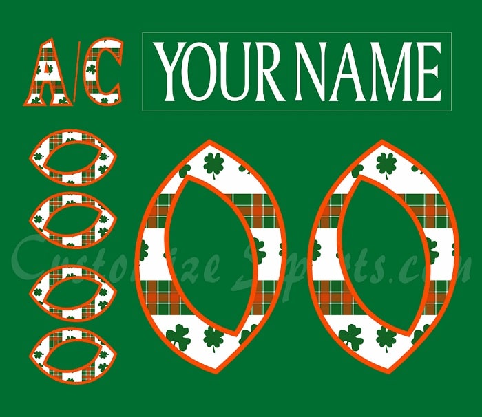 San Diego Gulls Customized Number Kit For 2023 St Patrick's Day Jersey