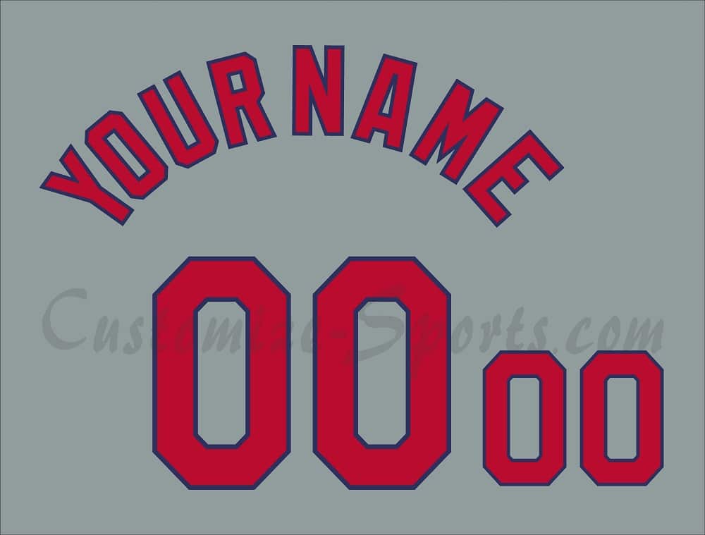 Baseball St Louis Cardinals Customized Number Kit for 2006-2012 Road Jersey