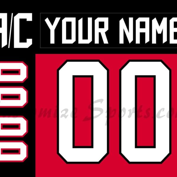 IIHF Team Canada Customized Number Kit for 2021 Red Hockey Jersey