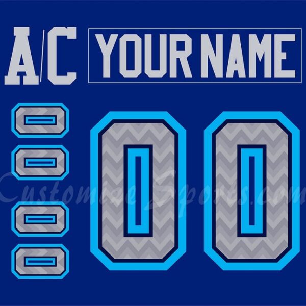 Henderson Silver Knights Customized Number Kit for 2022-2023 Lucky Launch Jersey