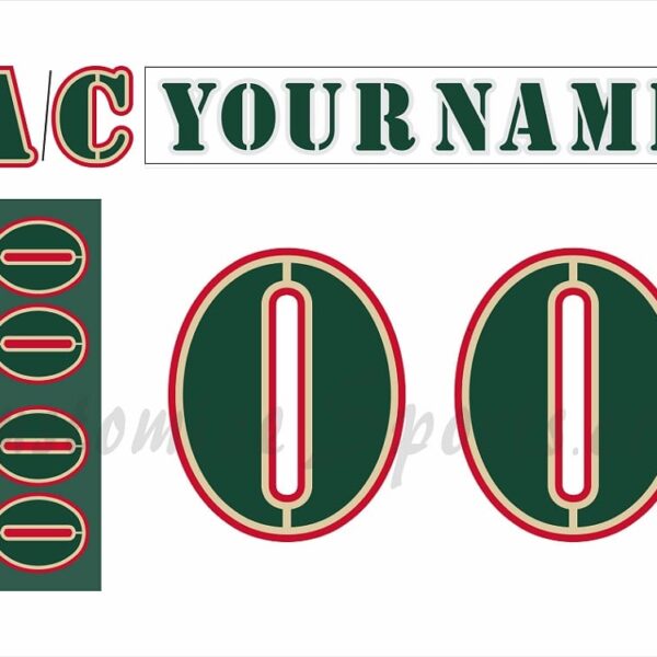 Houston Aeros Customized Number Kit for 2005-2006 3rd Jersey