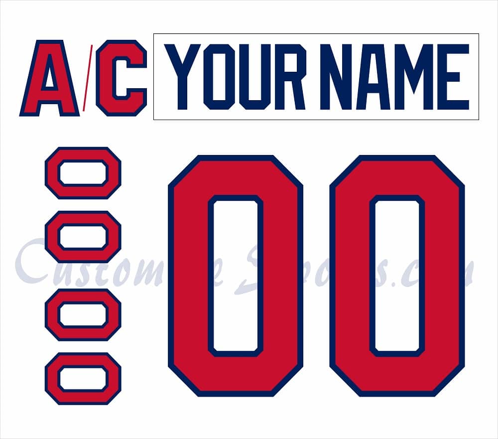 Milwaukee Admirals Customized Number Kit For 90s White Jersey