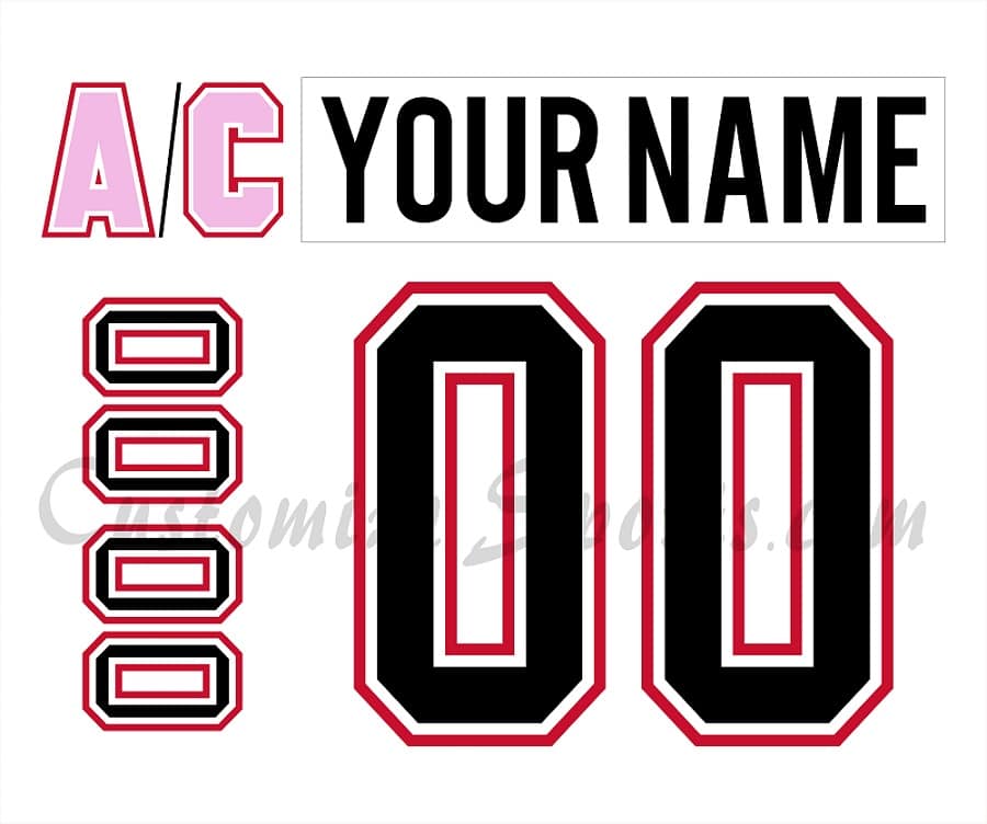 Montreal Canadiens Customized Number Kit For 2023 Pride Jersey
