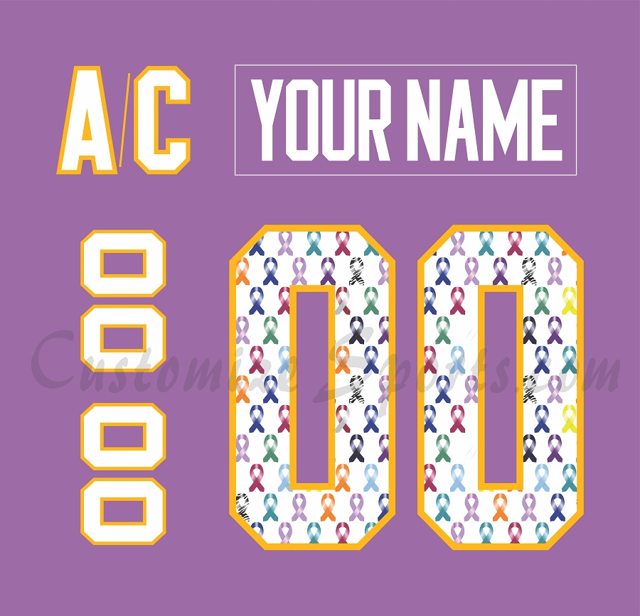 Pittsburgh Penguins Customized Number Kit For 2017 HFC Jersey