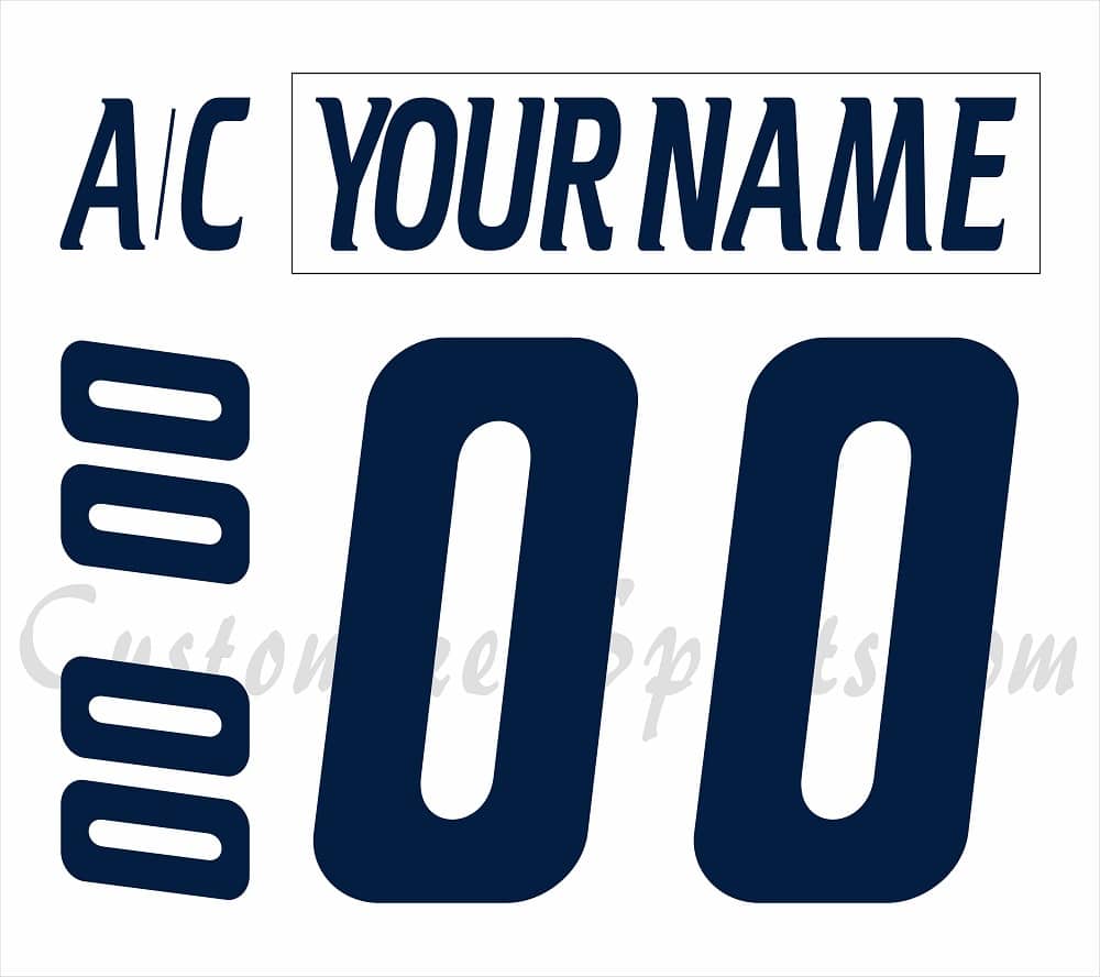 Springfield Thunderbirds Customized Number Kit for 2022 Military jersey