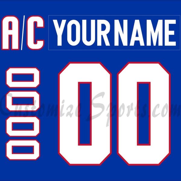 NCAA UMass Lowell River Hawks Customized Number Kit For 2021-Present 3rd Hockey Jersey