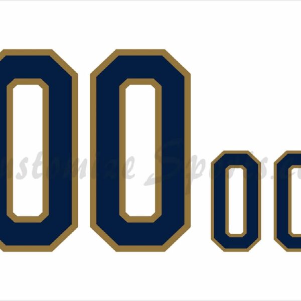 NCAA Notre Dame Customized Number Kit For 2016-Present White Baseball Jersey
