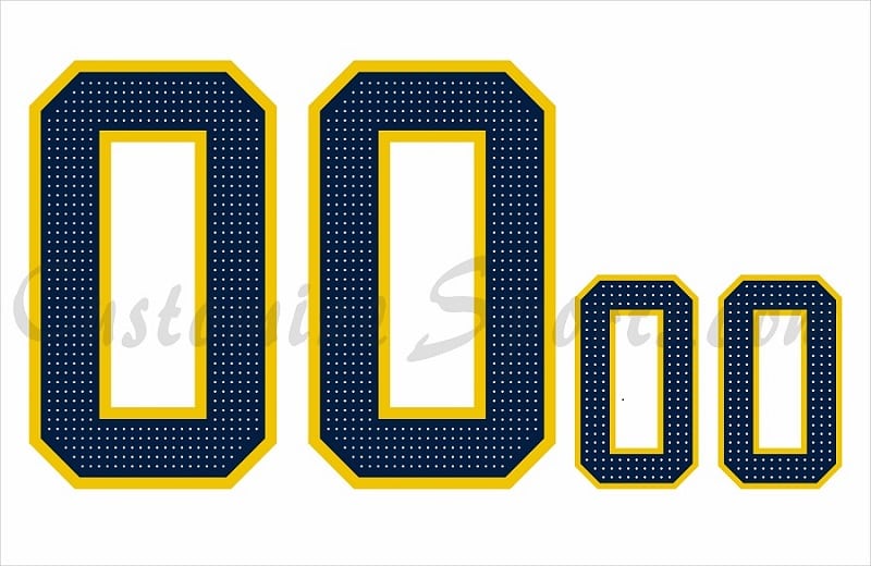 NCAA University of Michigan Customized Number Kit For 2019 World Series Jersey