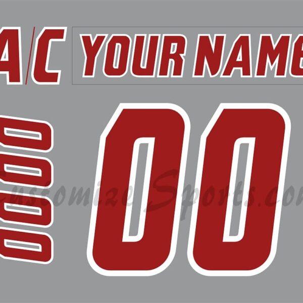 NCAA Sacred Heart University Customized Number Kit for 2021-Present Gray Hockey Jersey