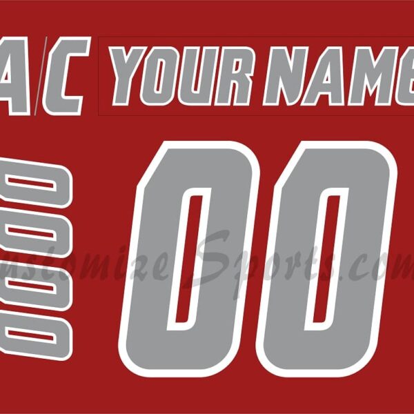 NCAA Sacred Heart University Customized Number Kit for 2021-Present Red Hockey Jersey