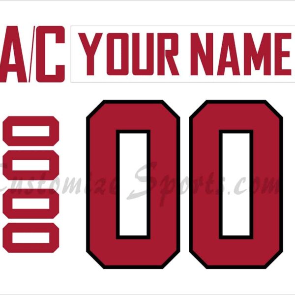 IIHF Team Switzerland Customized Number Kit for 2014 White Olympic Hockey Jersey