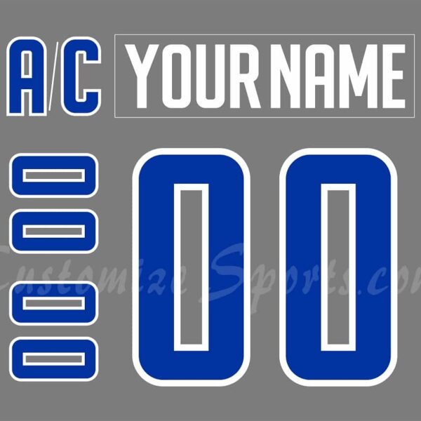 NCAA UMass Lowell River Hawks Customized Number Kit For 2017-18 3rd Hockey Jersey