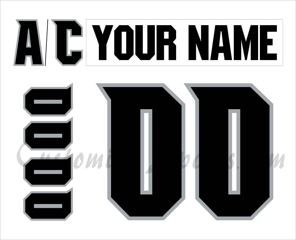 Alaska Aces Customized Number Kit for 2009-2010 Home Jersey