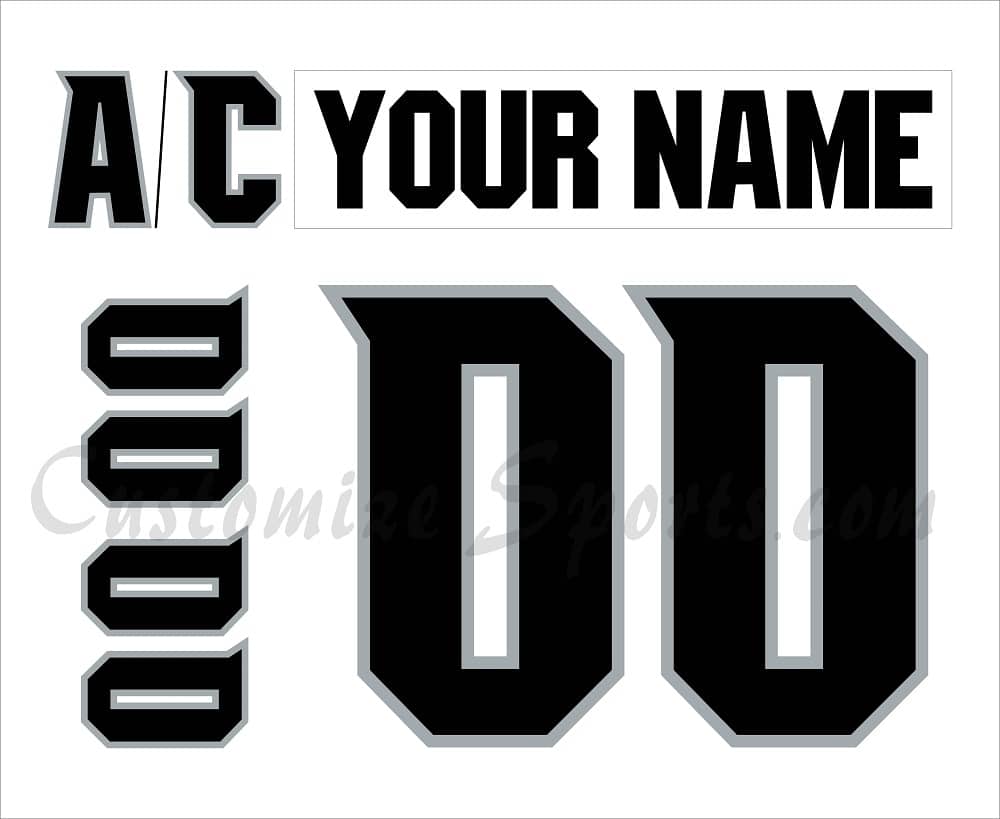 Alaska Aces Customized Number Kit for 2010-2013 Home Jersey