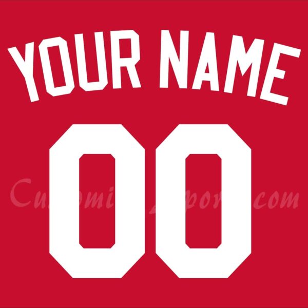 Baseball Great Britain Customized Number Kit for 2023 World Classic Home Jersey