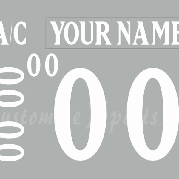 NCAA Mandan Mayhem Club Customized Number Kit For 2020 Gray Hockey Jersey