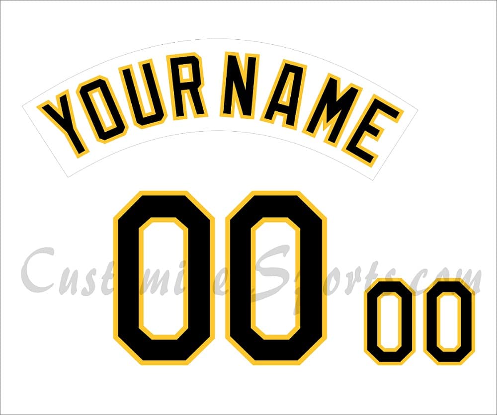 Baseball Pittsburgh Pirates Customized Number Kit for 1980-1994 Home Jersey