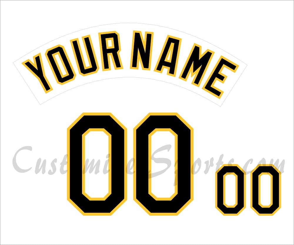 Baseball Pittsburgh Pirates Customized Number Kit for 1996-2000 Home Jersey