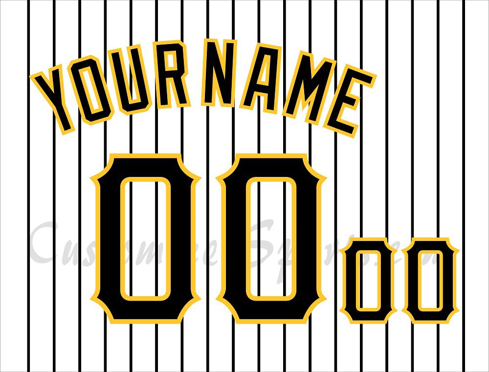 Baseball Pittsburgh Pirates Customized Number Kit for 2005-2010 Alternate Jersey