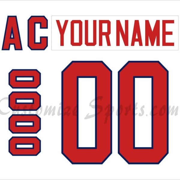 IIHF Team Russia Customized Number Kit for 1998 White Olympic Hockey Jersey