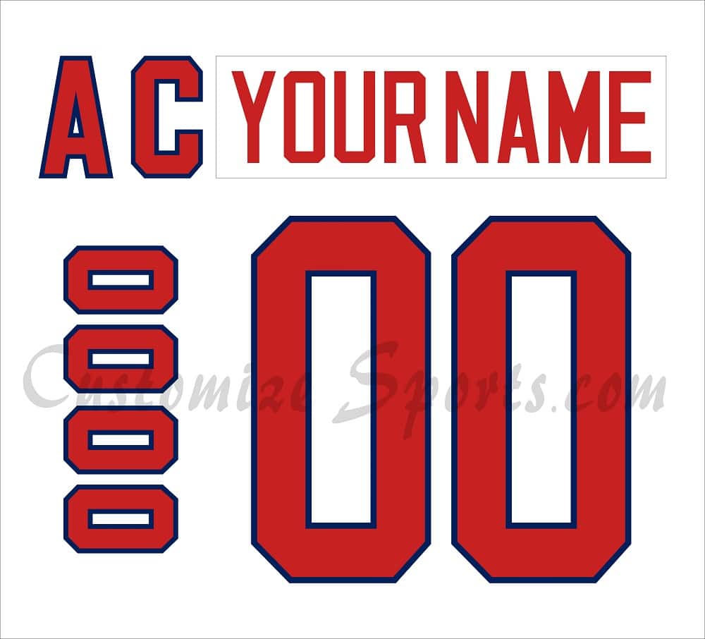 IIHF Team Russia Customized Number Kit for 1998 White Olympic Hockey Jersey