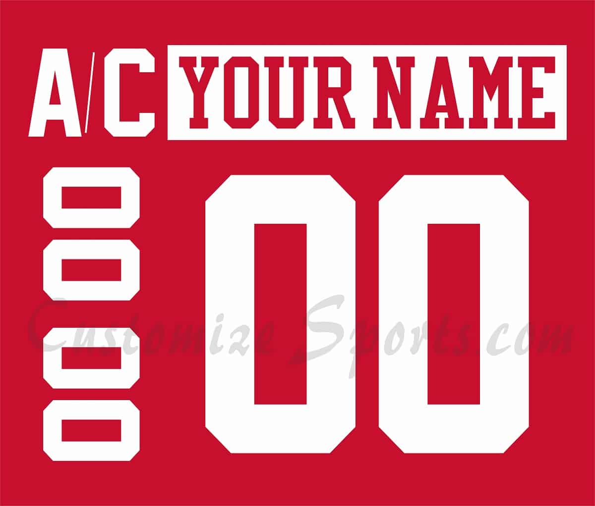 Soo Greyhounds Customized Number Kit For 2022 3rd Jersey