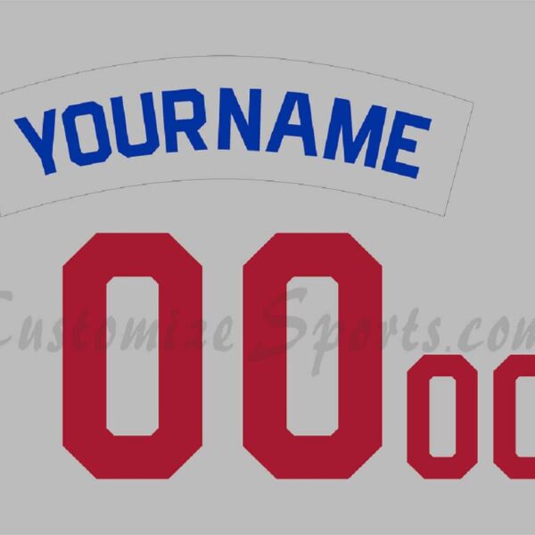 St Paul Saints Customized Number Kit for 2021-Present Away Gray Jersey
